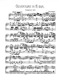 Ouvertures pour piano - Franz Schubert